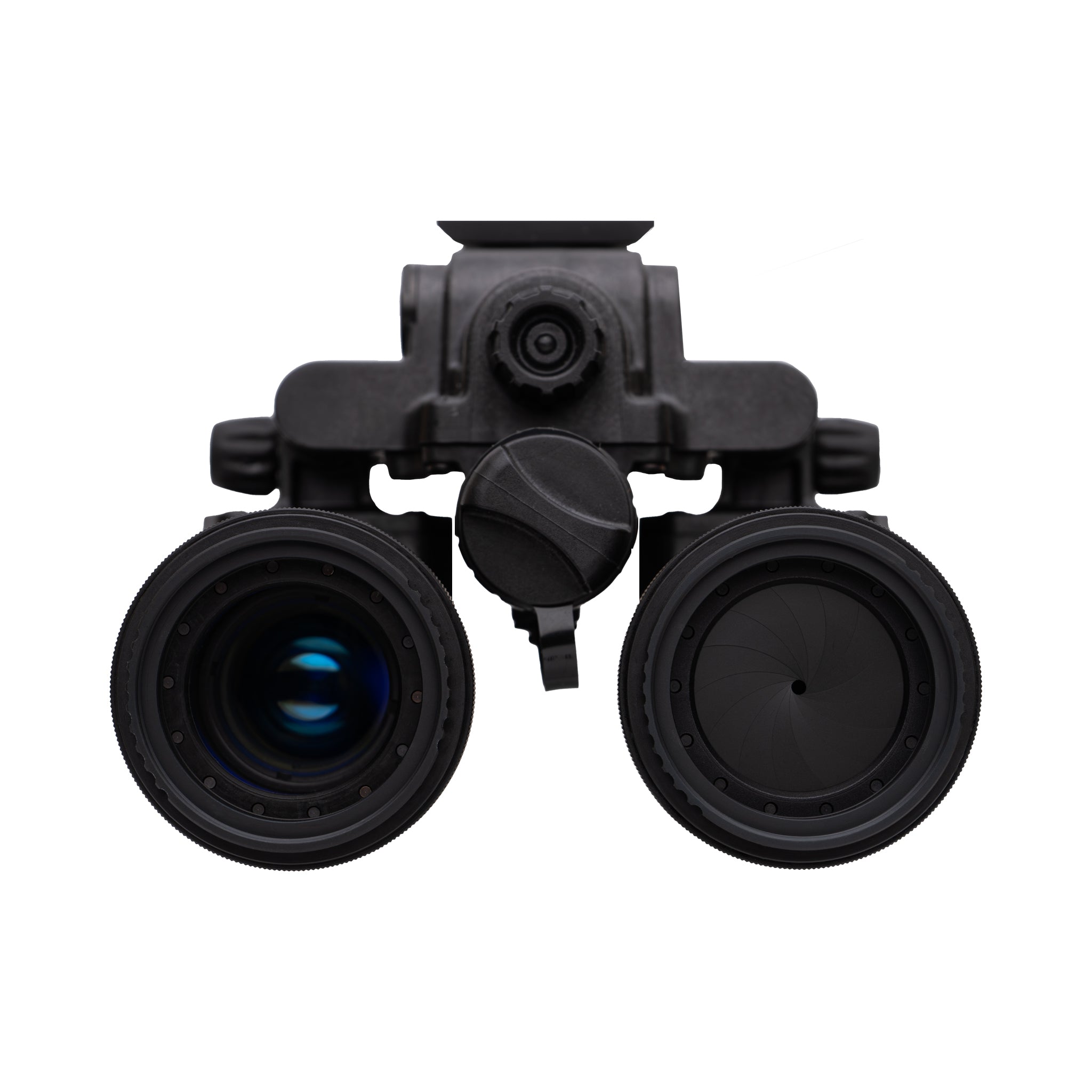 Optical exposure device with one exposure adjuster all the way open and the other closed